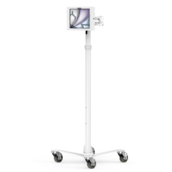 Compulocks iPad Air M2 11" (2024), Apex Enclosure Rolling Cart - Rise Freedom Extended White