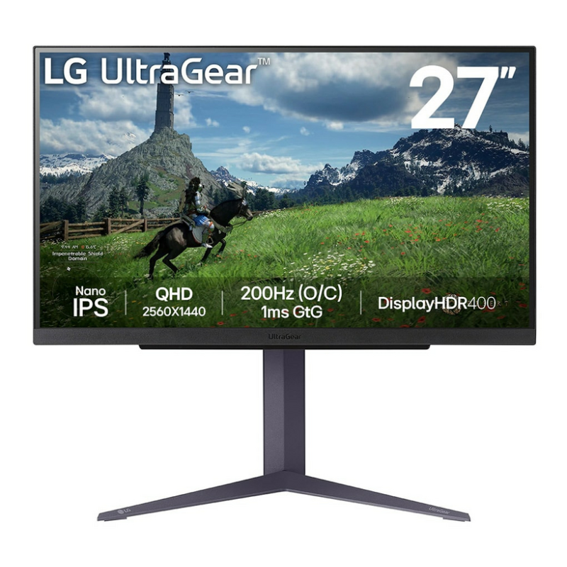 LG 27GS85Q-B computer monitor 68.6 cm (27") 2560 x 1440 pixels Quad HD Black, Grey, Purple