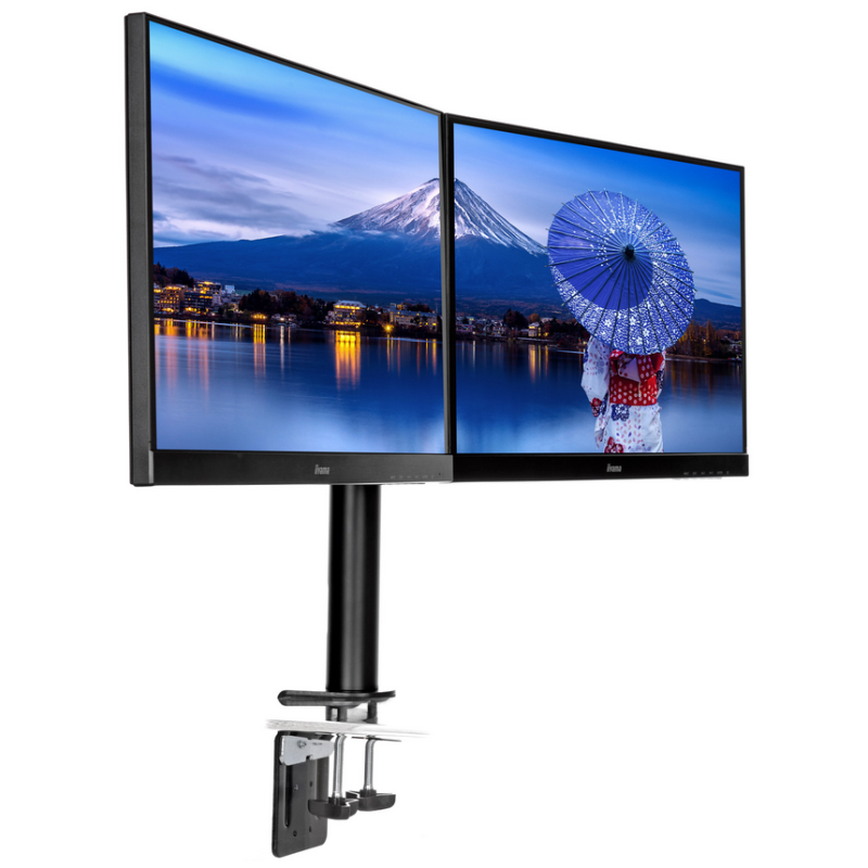 iiyama Simple and functional dual desktop arm