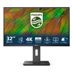 Philips 3000 series 32B1N3800/00 computer monitor 81.3 cm (32") 3840 x 2160 pixels 4K Ultra HD LCD Black