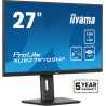 iiyama ProLite 27’’ QHD IPS technology panel with RJ45 (LAN), KVM Switch and USB-C Dock with 96W power delivery