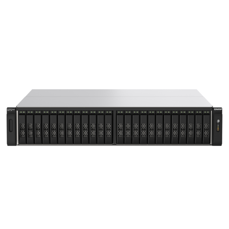QNAP TS-h2490FU NAS Rack (2U) EPYC 7232P 64 GB DDR4 0 TB QuTS hero Black, Grey