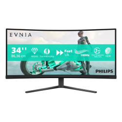Philips Evnia 34M2C3500L/00 computer monitor 86.4 cm (34") 3440 x 1440 pixels Wide Quad HD LCD Black