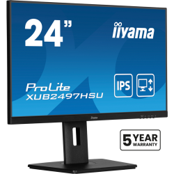 iiyama 24” IPS technology panel with height adjustable stand and 100Hz refresh rate