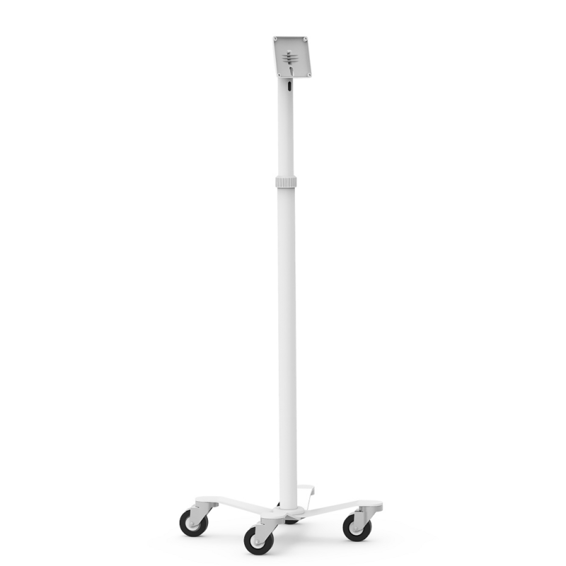 Compulocks Medical Rolling Cart - VESA Compatible White