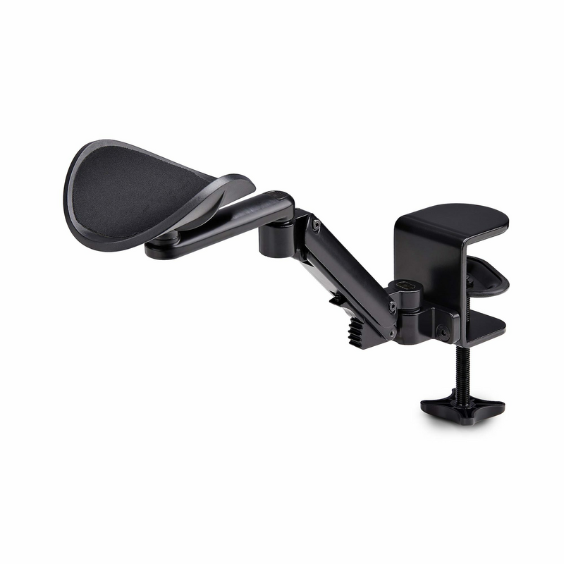 StarTech.com Adjustable Arm Rest for Office Desk, Ergonomic Arm/Elbow Support, 360-Degree Rotation, Clamp-On/No Drill Installati