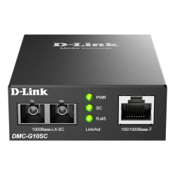 D-Link 100/1000BaseT to 1000BaseLX (SC) Single-mode Media Converter (10 km)