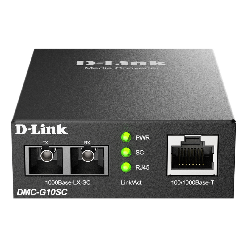 D-Link 100/1000BaseT to 1000BaseLX (SC) Single-mode Media Converter (10 km)