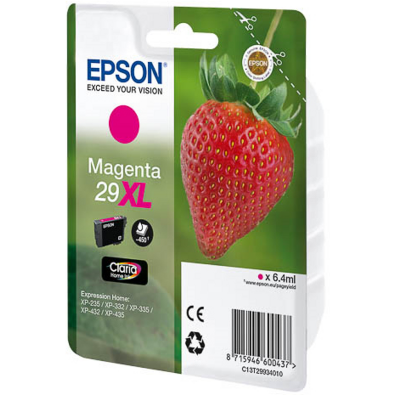 Epson Strawberry 29XL M ink cartridge 1 pc(s) Original High (XL) Yield Magenta
