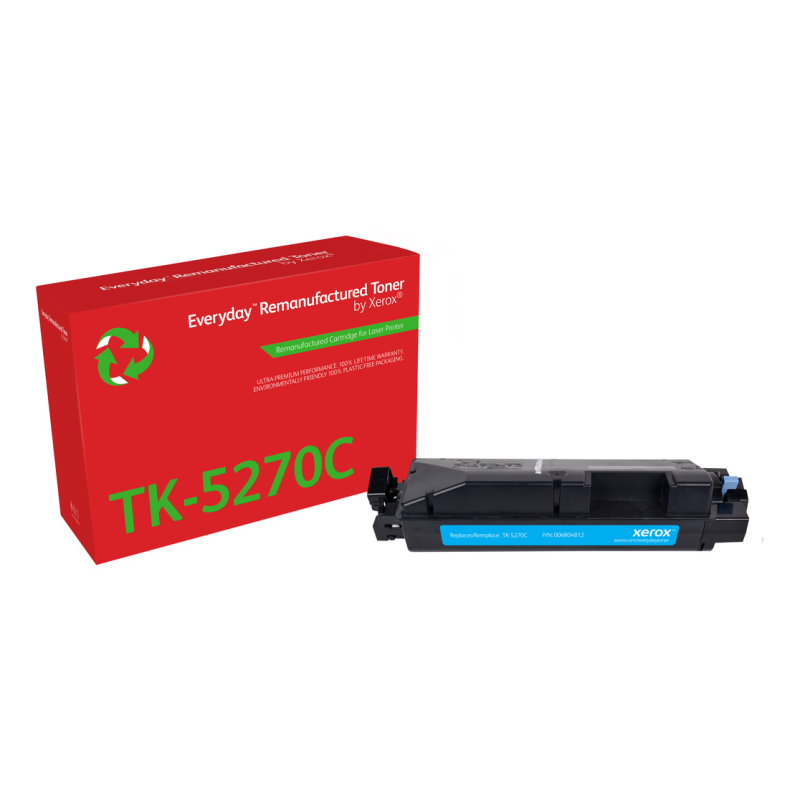 Everyday™ Cyan Remanufactured Toner by Xerox compatible with Kyocera TK-5270C, Standard capacity