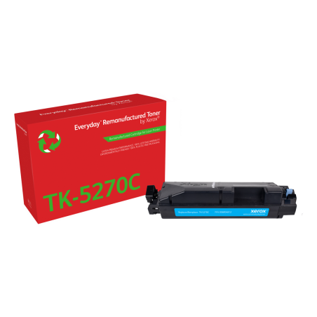 Everyday™ Cyan Remanufactured Toner by Xerox compatible with Kyocera TK-5270C, Standard capacity