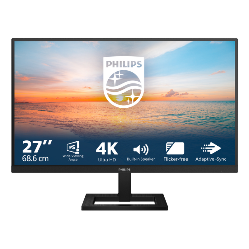 Philips 1000 series 27E1N1800AE/00 computer monitor 68.6 cm (27") 3840 x 2160 pixels 4K Ultra HD LED Black