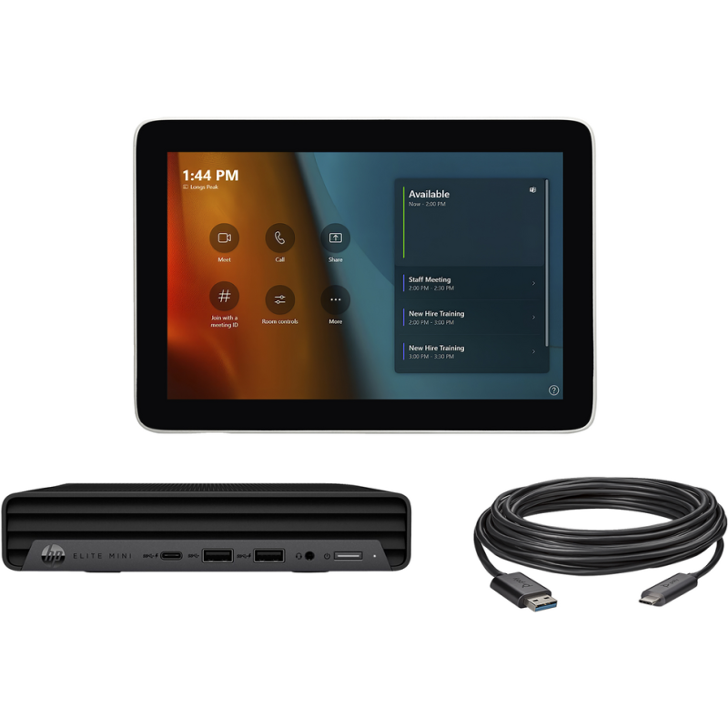 Poly Microsoft Teams Room Base Kit HP Mini PC with GC8 10m USB cable (ABU)