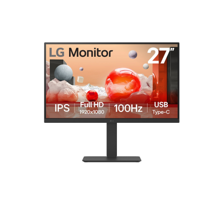 LG 27BA750-B computer monitor 68.6 cm (27") 1920 x 1080 pixels Full HD LCD Black