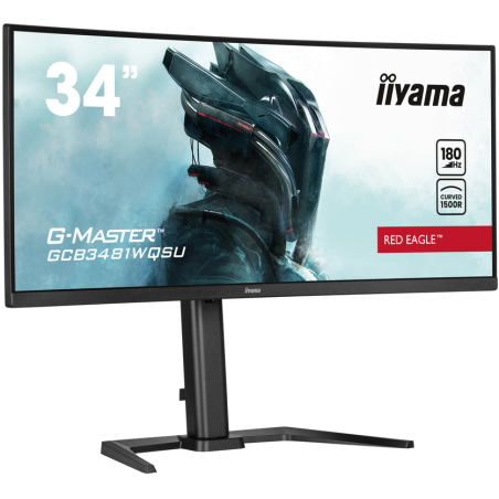 iiyama G-MASTER Immerse yourself in the game with the curved GCB3481WQSU-B1 Red Eagle with FreeSync Premium