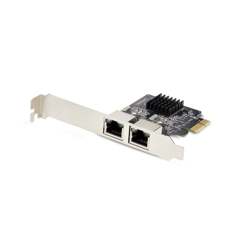 StarTech.com 2-Port Gigabit PCIe Network Adapter Card, 10/100/1000Mbps PCI Express NIC, Dual Realtek RTL8111H, Works with Window