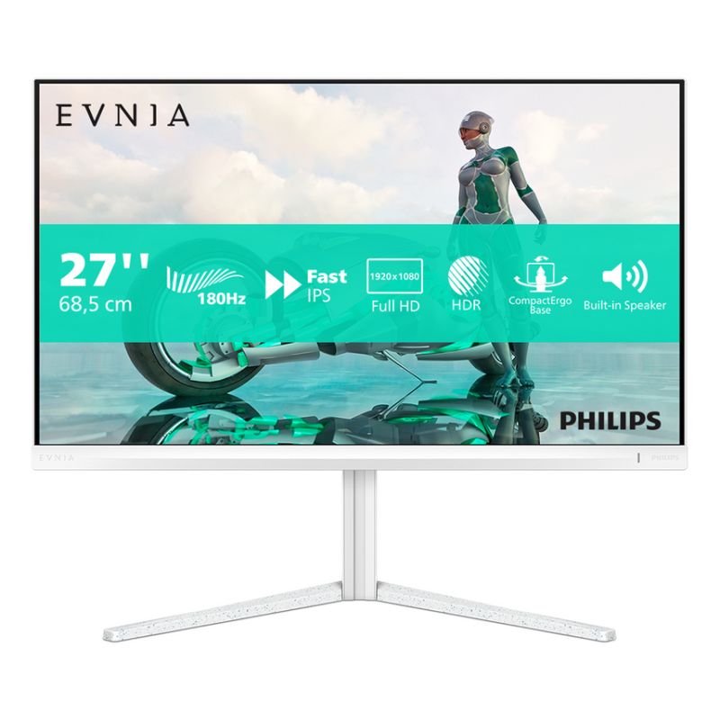 Philips Evnia 27M2N3201A/00 computer monitor 68.6 cm (27") 1920 x 1080 pixels Full HD LCD White