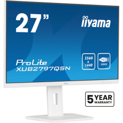 iiyama G-MASTER 27’’ QHD IPS technology panel with USB-C dock and RJ45 (LAN)
