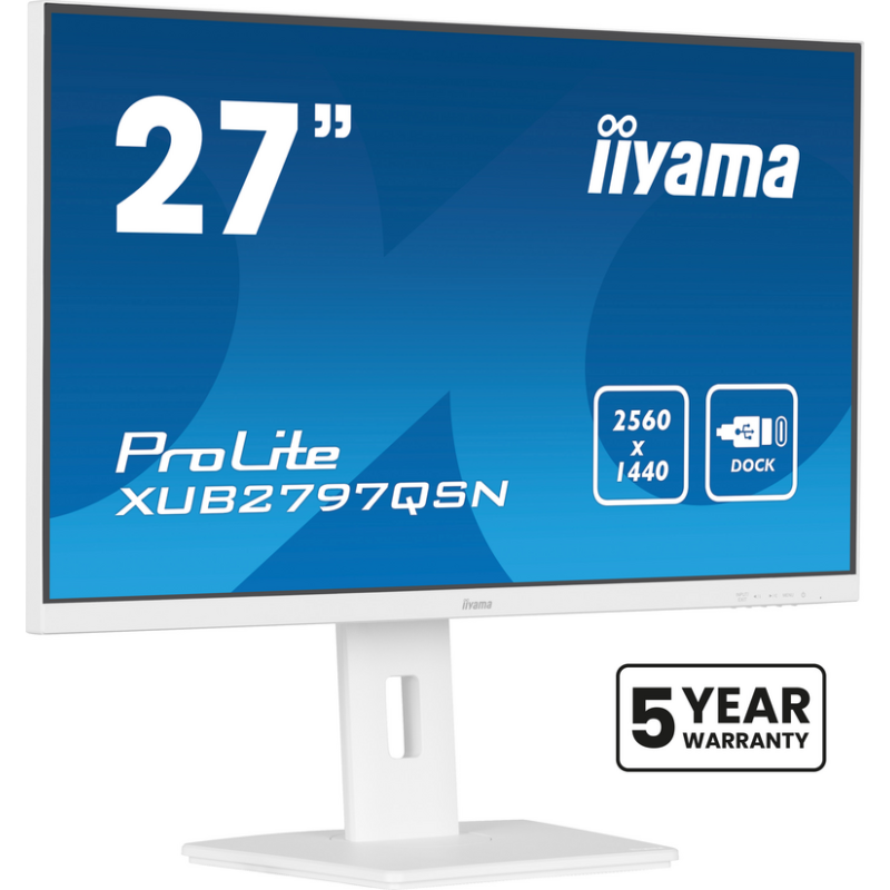 iiyama G-MASTER 27’’ QHD IPS technology panel with USB-C dock and RJ45 (LAN)