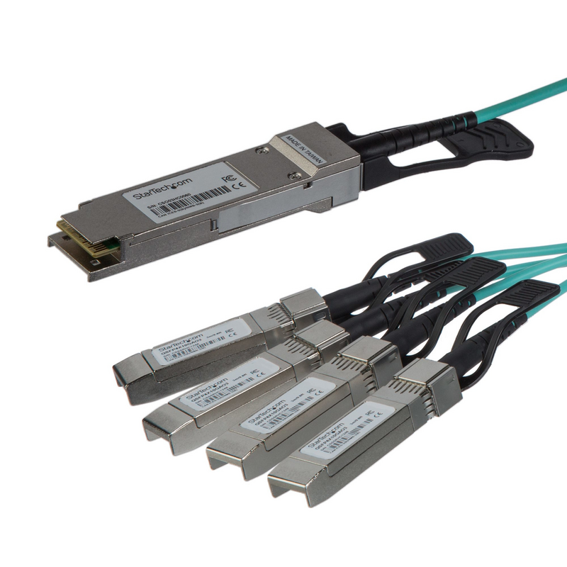 StarTech.com AOC Breakout Cable for Cisco QSFP-4X10G-AOC3M - 3m/9.84ft 40G 1x QSFP+ to 4x SFP+ AOC Cable - 40GbE QSFP+ Active Op
