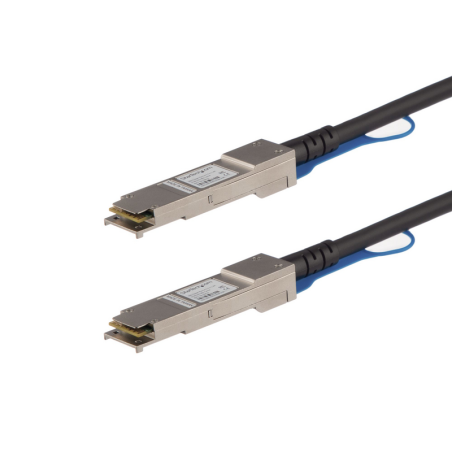 StarTech.com MSA Uncoded Compatible 0.5m 40G QSFP+ to QSFP+ Direct Attach Breakout Cable Twinax - 40 GbE QSFP+ Copper DAC 40 Gbp