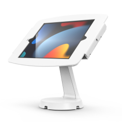 Compulocks iPad 10.2" Space Enclosure Mast Counter Stand - White