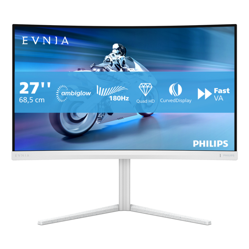 Philips Evnia 5000 27M2C5501/00 computer monitor 68.6 cm (27") 2560 x 1440 pixels Quad HD LCD White
