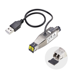 StarTech.com Gigabit Fiber to RJ45 Ethernet Media Converter Dongle, Optical Singlemode 10km/Multimode 800m, USB Powered, Compact