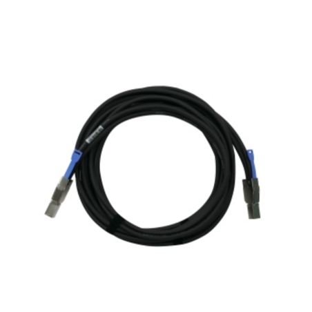QNAP CAB-SAS30M-8644 Serial Attached SCSI (SAS) cable 3 m Black, Metallic