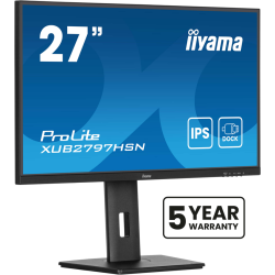 iiyama ProLite 27" IPS technology panel with USB-C dock and RJ45 (LAN)