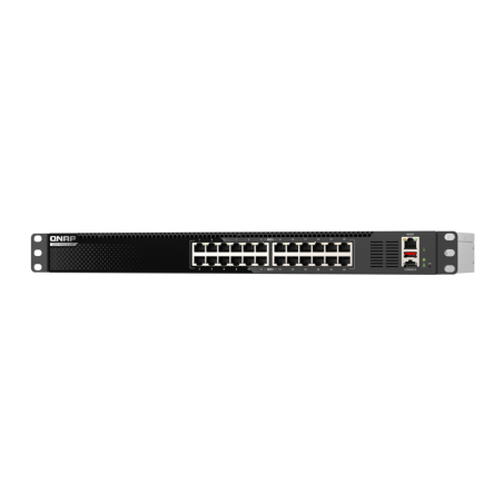 QNAP QSW-M3224-24T network switch Managed L3 10G Ethernet (100/1000/10000) 1U Black, Silver