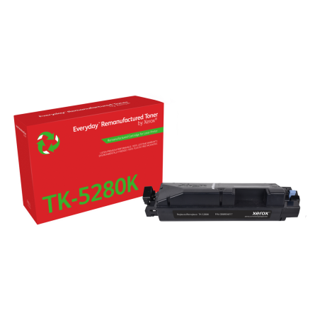 Everyday™ Black Remanufactured Toner by Xerox compatible with Kyocera TK-5280K, Standard capacity