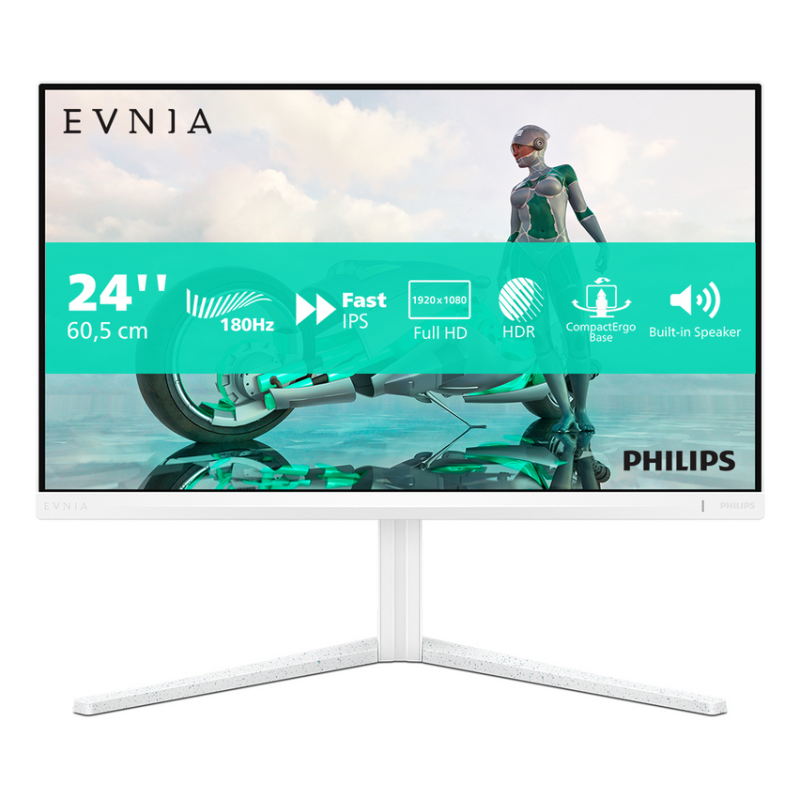 Philips Evnia 24M2N3201A/00 computer monitor 60.5 cm (23.8") 1920 x 1080 pixels Full HD LCD White