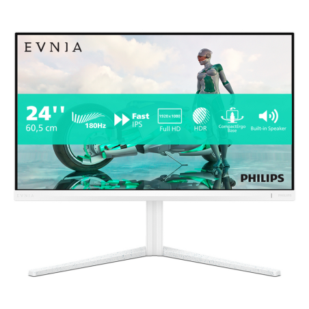 Philips Evnia 24M2N3201A/00 computer monitor 60.5 cm (23.8") 1920 x 1080 pixels Full HD LCD White