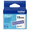 Brother BTAG-F35 label-making tape White on purple