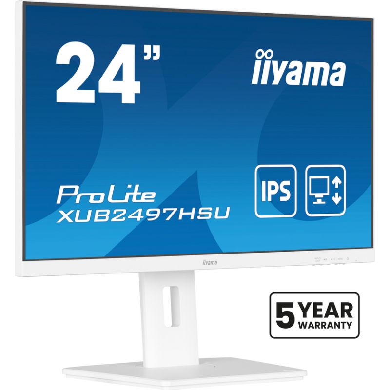 iiyama ProLite 24” IPS technology panel with height adjustable stand and 100Hz refresh rate