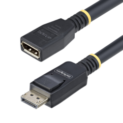 StarTech.com 10ft (3m) DisplayPort 1.4 Extension Cable, DP 1.4 Port Saver Cable, 8K 60Hz, DP Male to Female Extension Adapter Co
