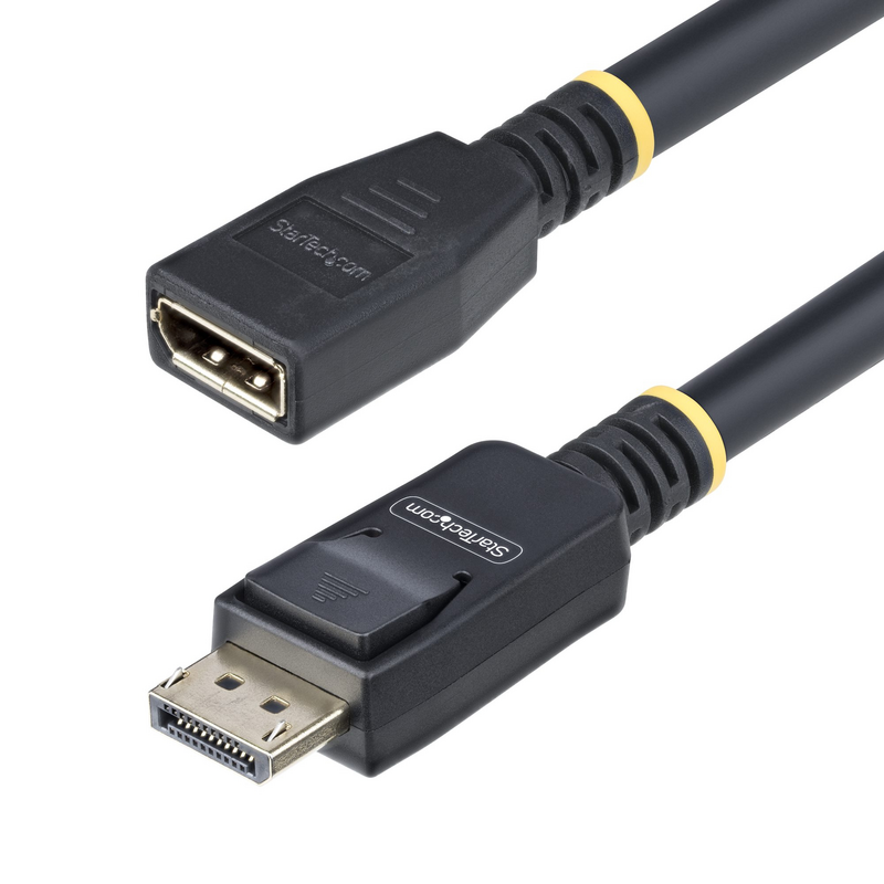 StarTech.com 10ft (3m) DisplayPort 1.4 Extension Cable, DP 1.4 Port Saver Cable, 8K 60Hz, DP Male to Female Extension Adapter Co