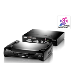 ATEN KE6940 AV transmitter & receiver Black