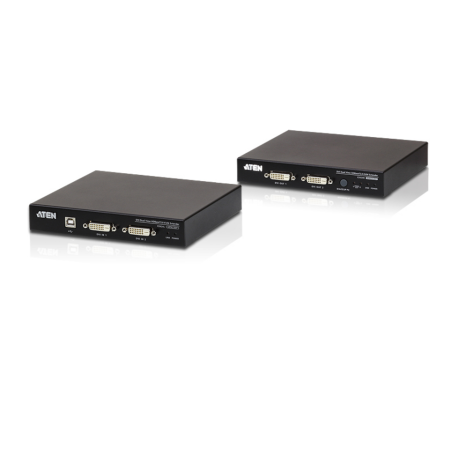 ATEN USB 2.0 DVI Dual View HDBase T2.0 KVM Extender with Audio and RS232 (150m)