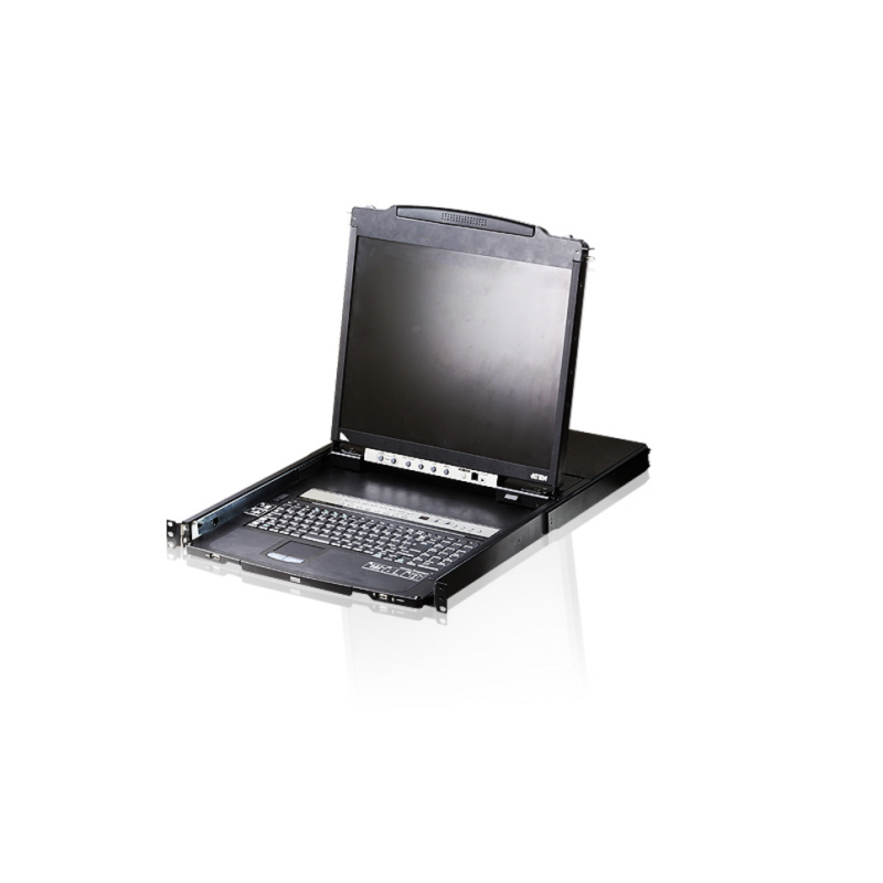 ATEN 16-Port 19" LCD KVM Switch (USB - PS/2 VGA) with USB Peripheral port (Dual Rail)