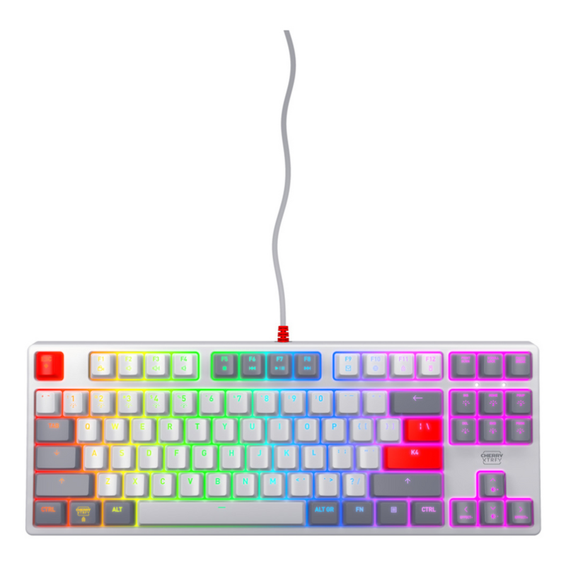CHERRY K4V2 RGB Tenkeyless Retro edition, Mechanical gaming keyboard, US