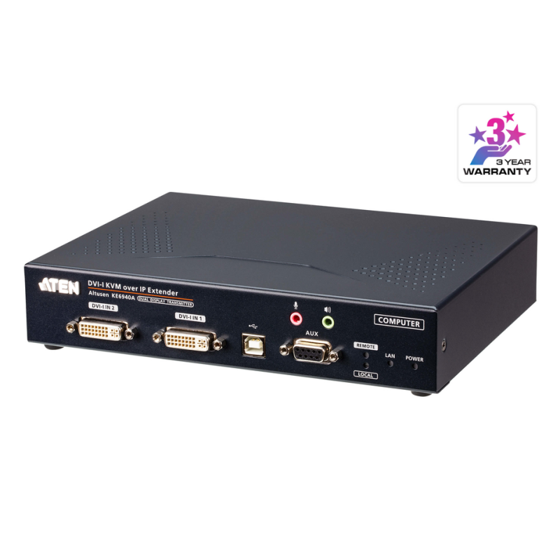 ATEN FHD Dual DVI-I KVM over IP Transmitter