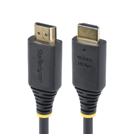 StarTech.com 30cm (1ft) High Speed HDMI Cable, 4K 60Hz/1440p 144Hz, HDR10/HDCP 2.2/ARC, 18Gbps, UHD HDMI 2.0 Cord for TV/Monitor