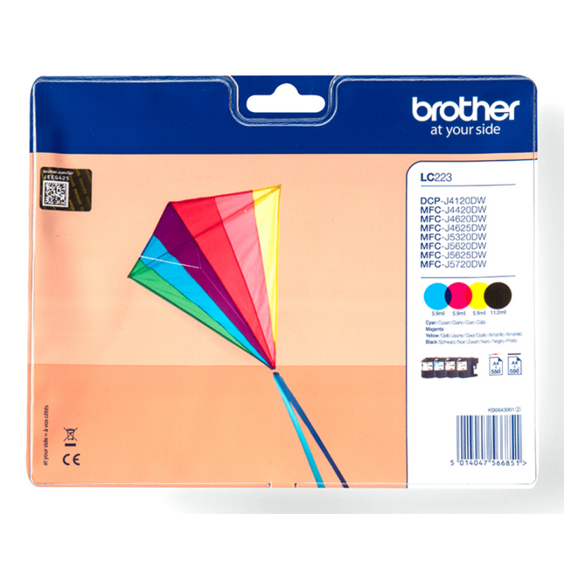 Brother Genuine LC223VALBP Ink Cartridge Multipack