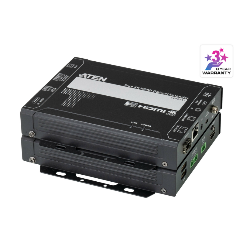 ATEN True 4K HDMI Optical Extender (4K@300m (K1, MM) / 10km (K2, SM))