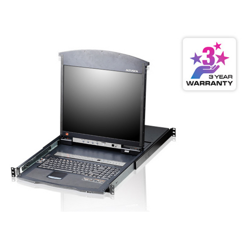 ATEN 16-Port 19" LCD CAT5e/6 KVM Switch (Dual Rail)