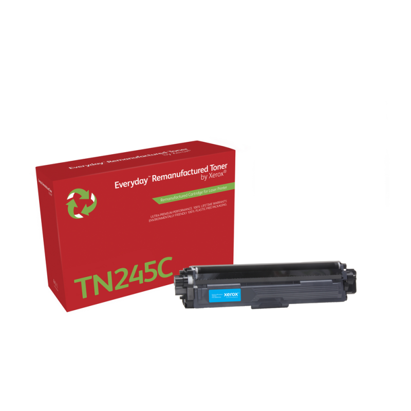 Everyday™ Cyan Remanufactured Toner by Xerox compatible with Brother TN245C, High capacity