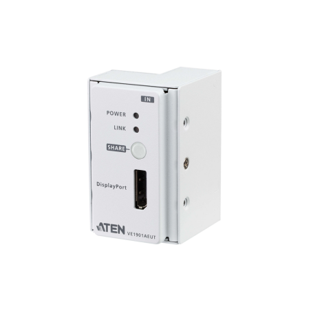 ATEN DisplayPort HDBaseT-Lite Transmitter with EU Wall Plate / PoH