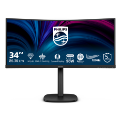 Philips 3000 series 34B2U3600C/00 computer monitor 86.4 cm (34") 3440 x 1440 pixels Wide Quad HD LCD Black